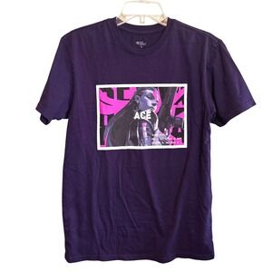 RIOT GAMES Unisex VALORANT Reyna ACE Streetwear Graphic T-Shirt Purple Small